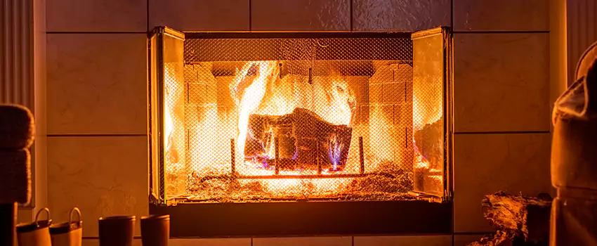 Mendota Hearth Landscape Fireplace Installation in Niles, Illinois