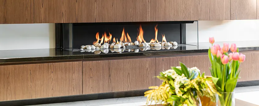 Double-height Fireplace Design Refurbishment in Niles, Illinois